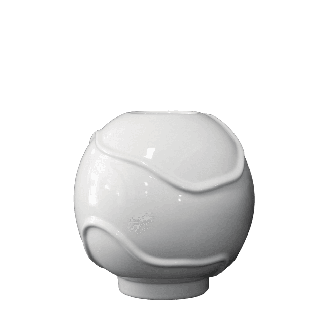 Form Vas Shiny White Small