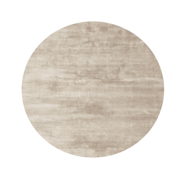 Lucens Rund Viskosmatta Natural Ø200