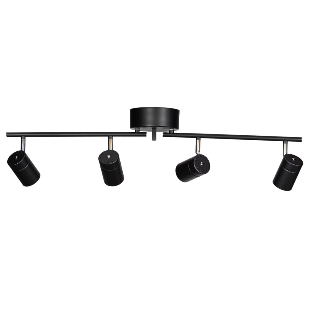 Correct 4 lights Spotlight Svart