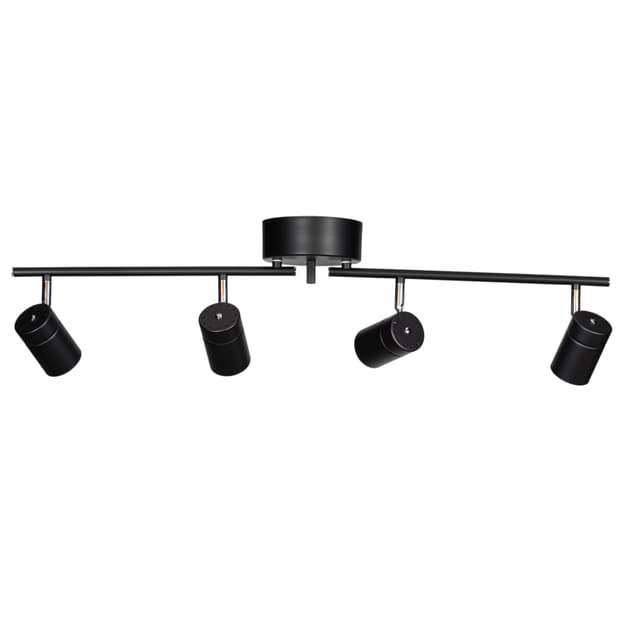 Correct 4 lights Spotlight Svart