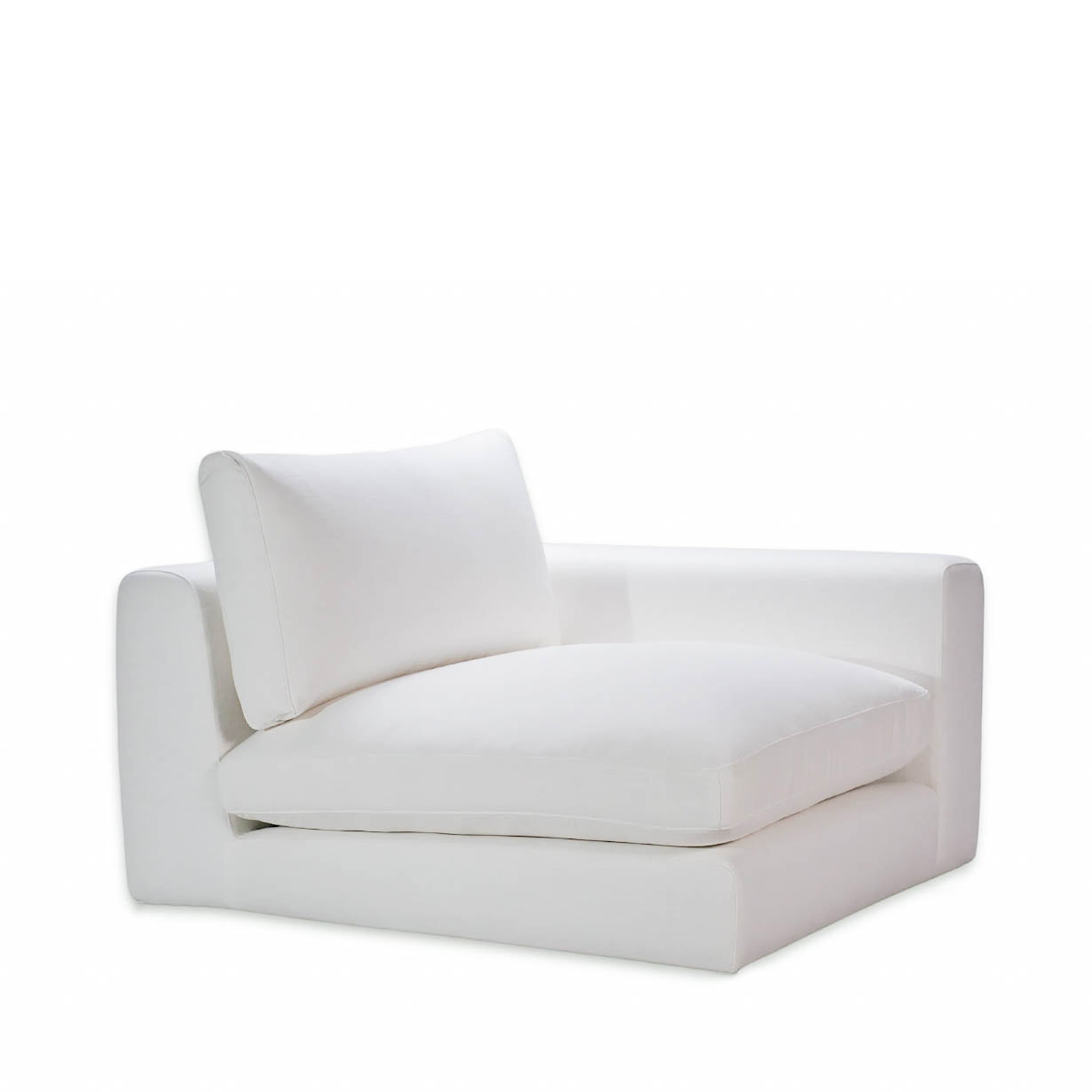 Capri 1-sits Soffmodul Höger Armstöd White 107cm