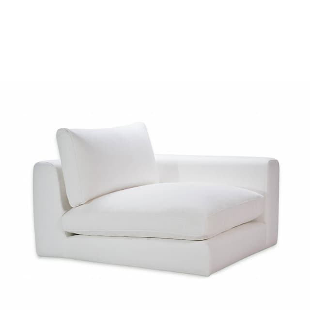 Capri 1-sits Soffmodul Höger Armstöd White 107cm