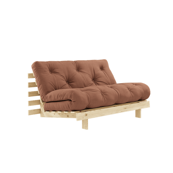 Roots Bäddsoffa Natur/Clay Brown 140cm