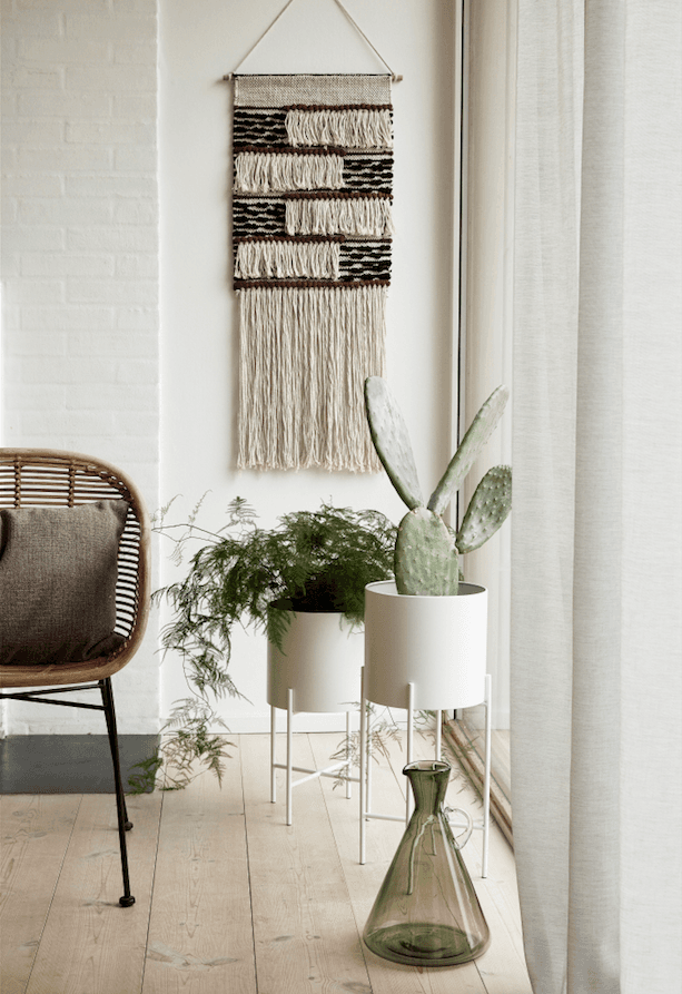 Airy Piedestal Kruka Vit 2-pack