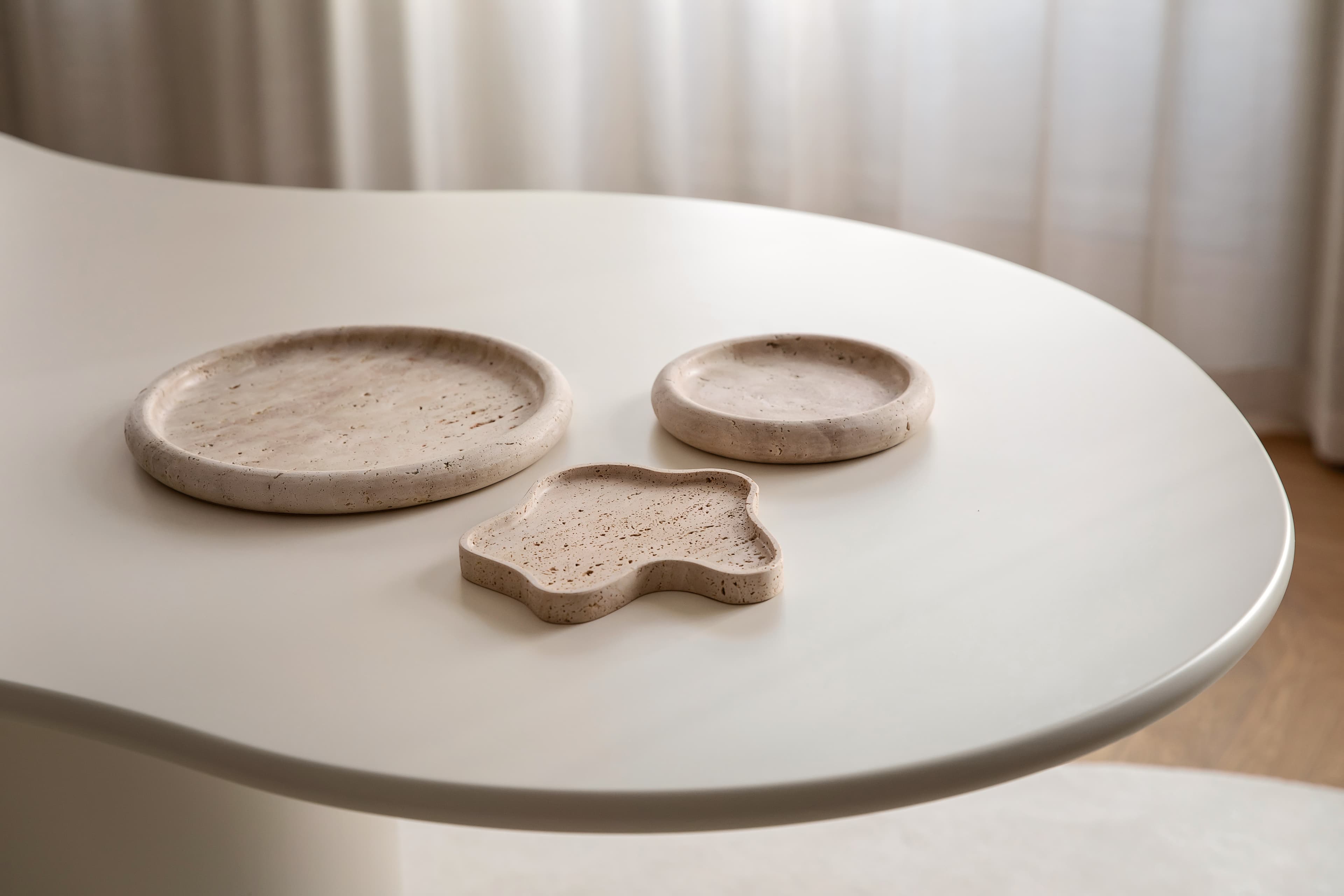 Luna Bricka Travertin 20cm