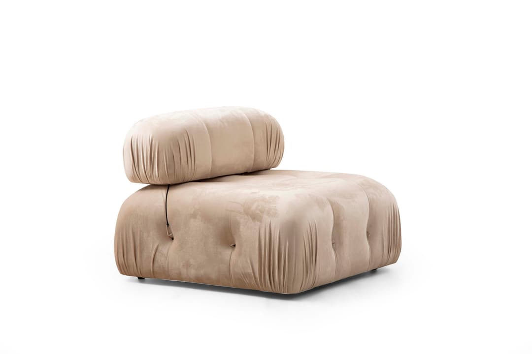 Blanca Mittmodul Beige Velvet