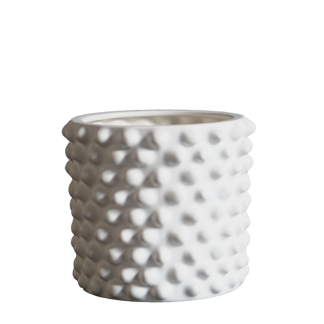 Cloudy Kruka Matte White Small