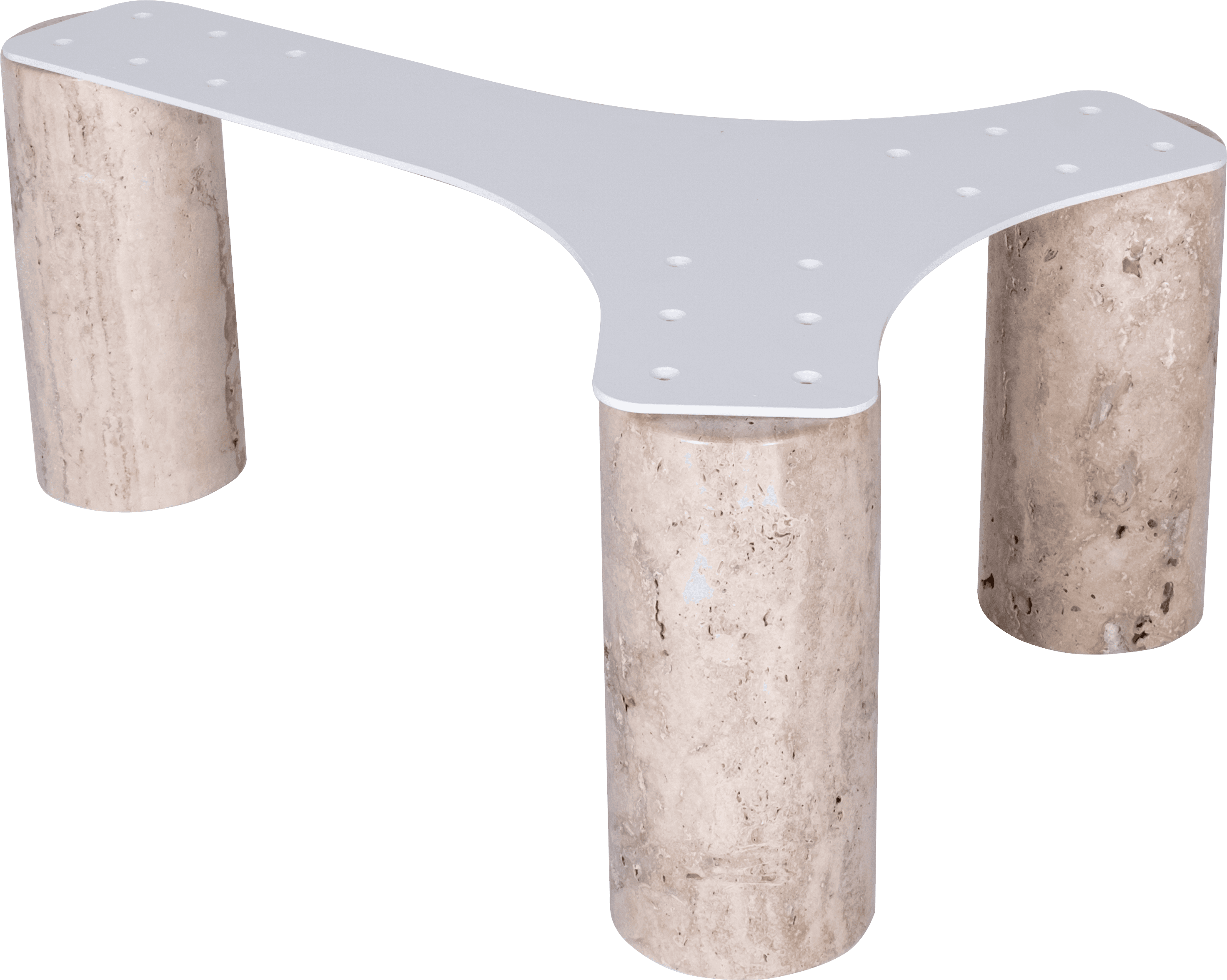 Luna Soffbord Travertin 120cm