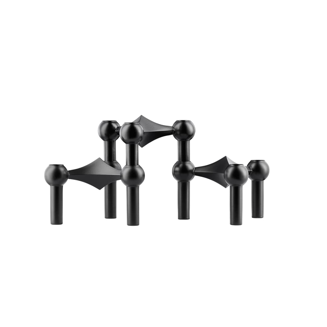STOFF Nagel Ljusstake Black 3-pack