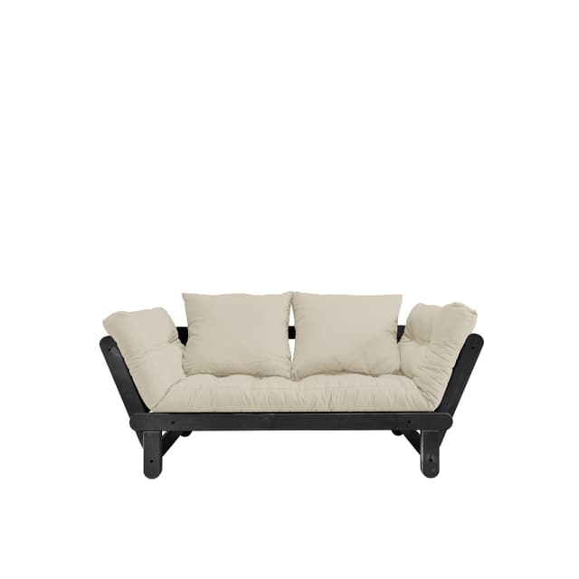 Beat Bäddsoffa Svart/Beige 200cm