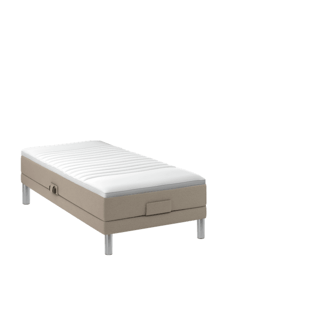 Jupiter Ställbar Säng Sand 90 Medium Aluminiumben Silver 19cm