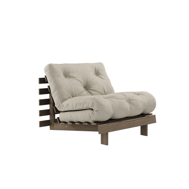 Roots Bäddfåtölj Brun/Linen 90cm