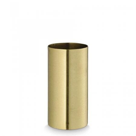 Cylinder Vas 16cm Matt Brass