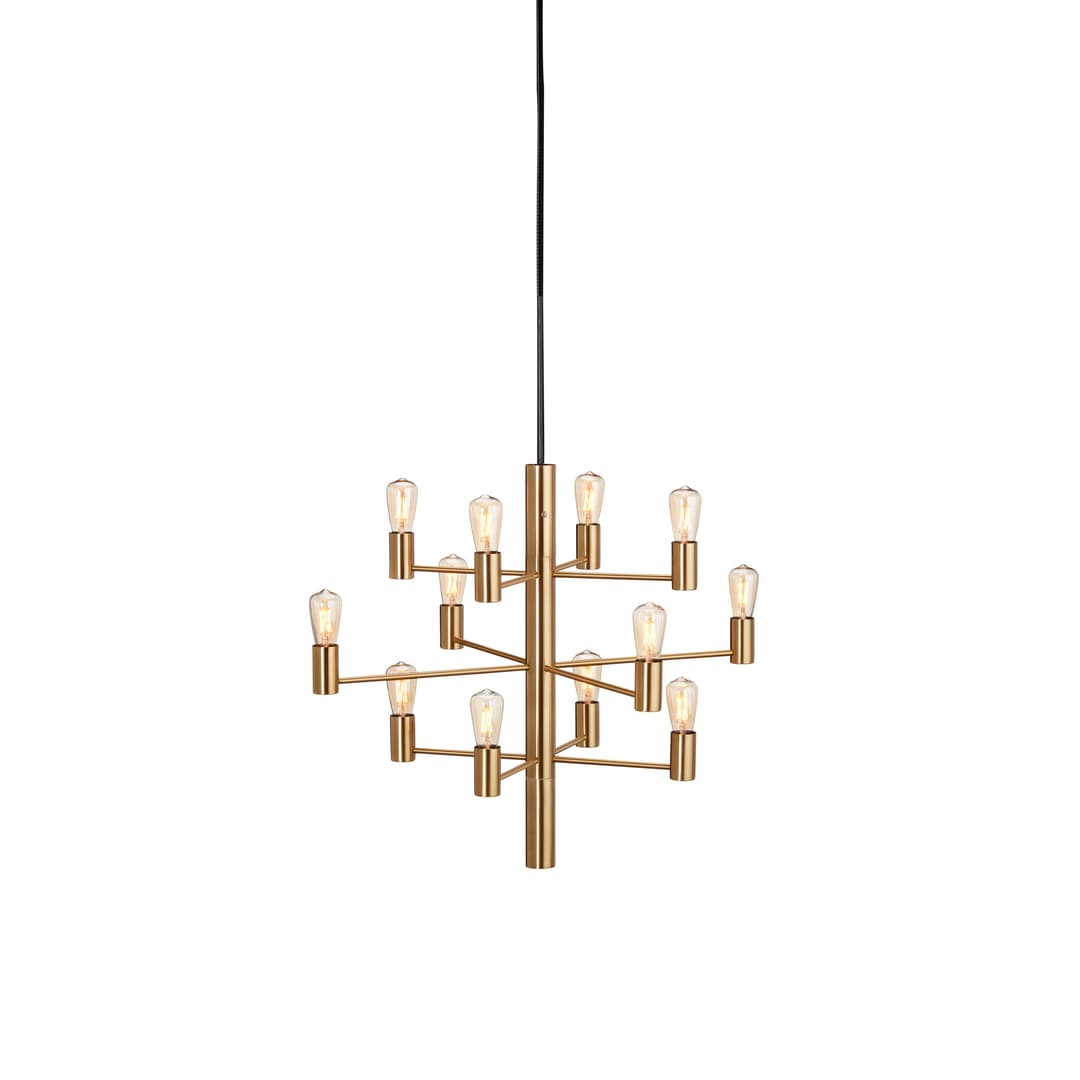 Manola 12 LED Taklampa Mässing Satin Brass