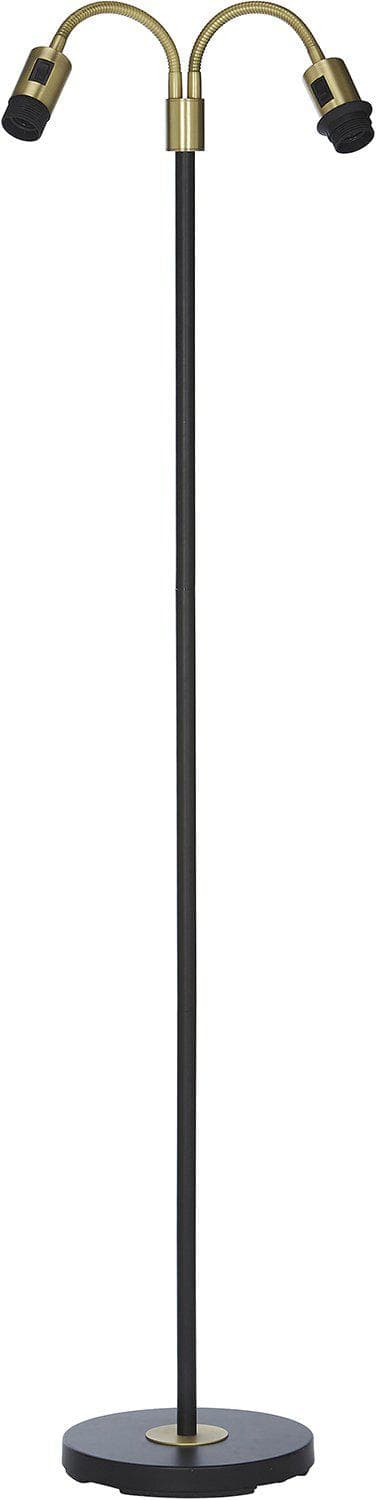 Amy Flex2 Golvlampfot Svart/Mässing 150cm