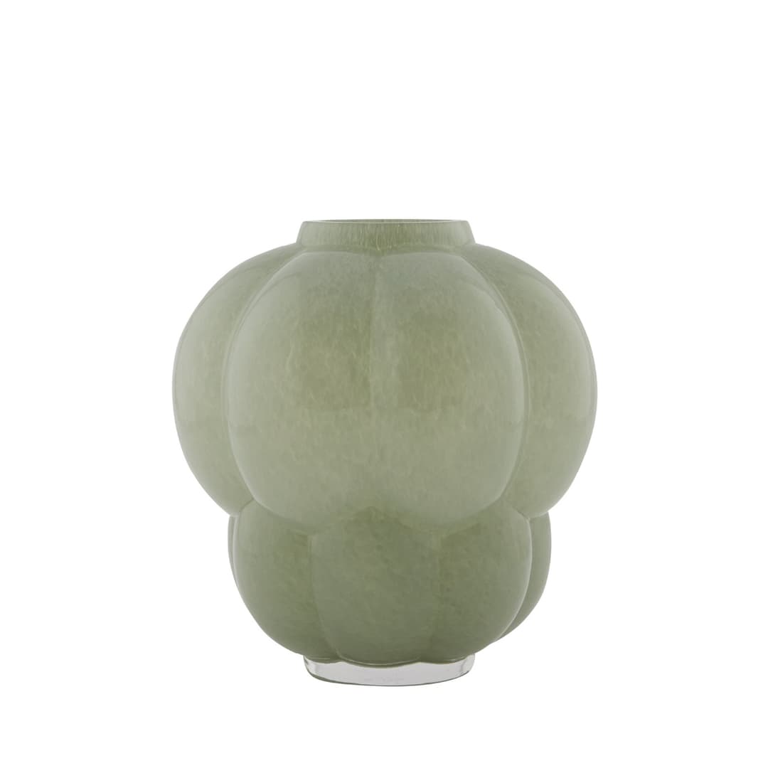 Uva Vas Glas Pastel Green 35cm