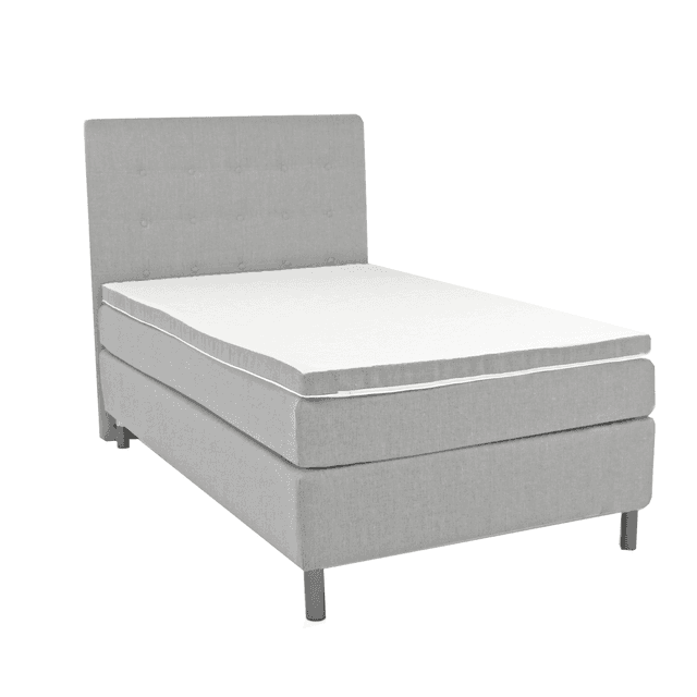 Elegance Kontinentalsäng Grå 140cm