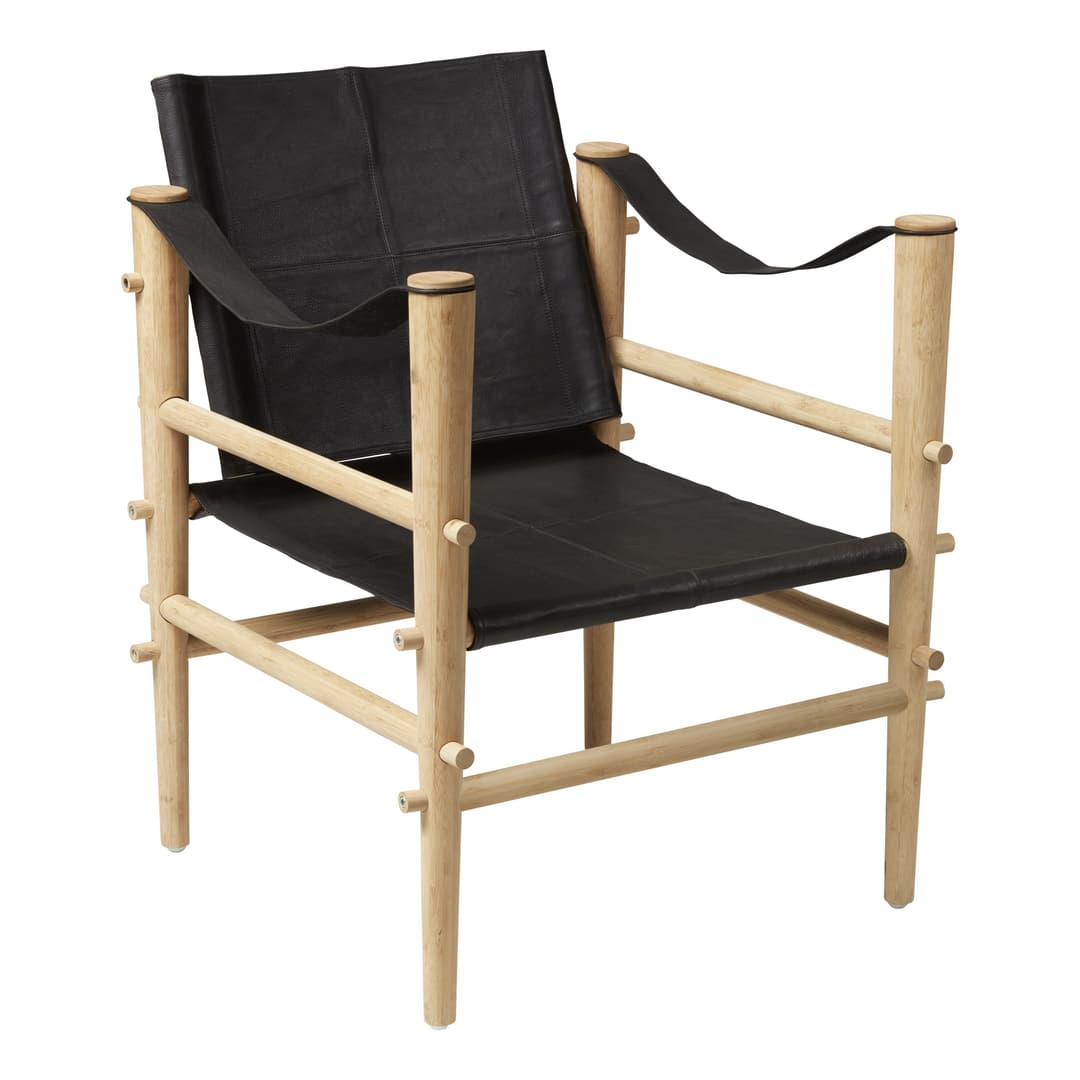 Noble Safari Loungestol Svart/Trä