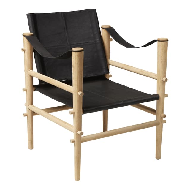 Noble Safari Loungestol Svart/Trä