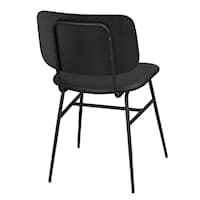 Brent Matstol Konstläder Svart