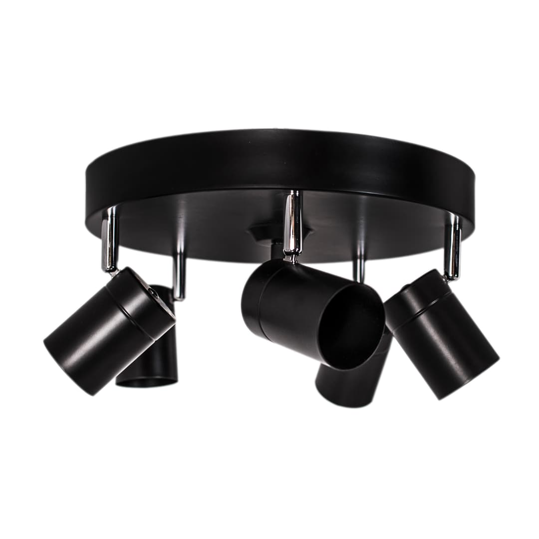 Correct 5 lights Spotlight Svart