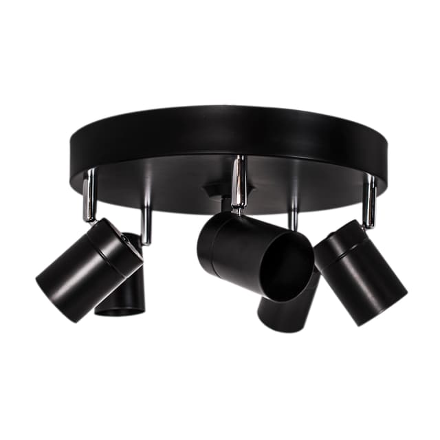 Correct 5 lights Spotlight Svart