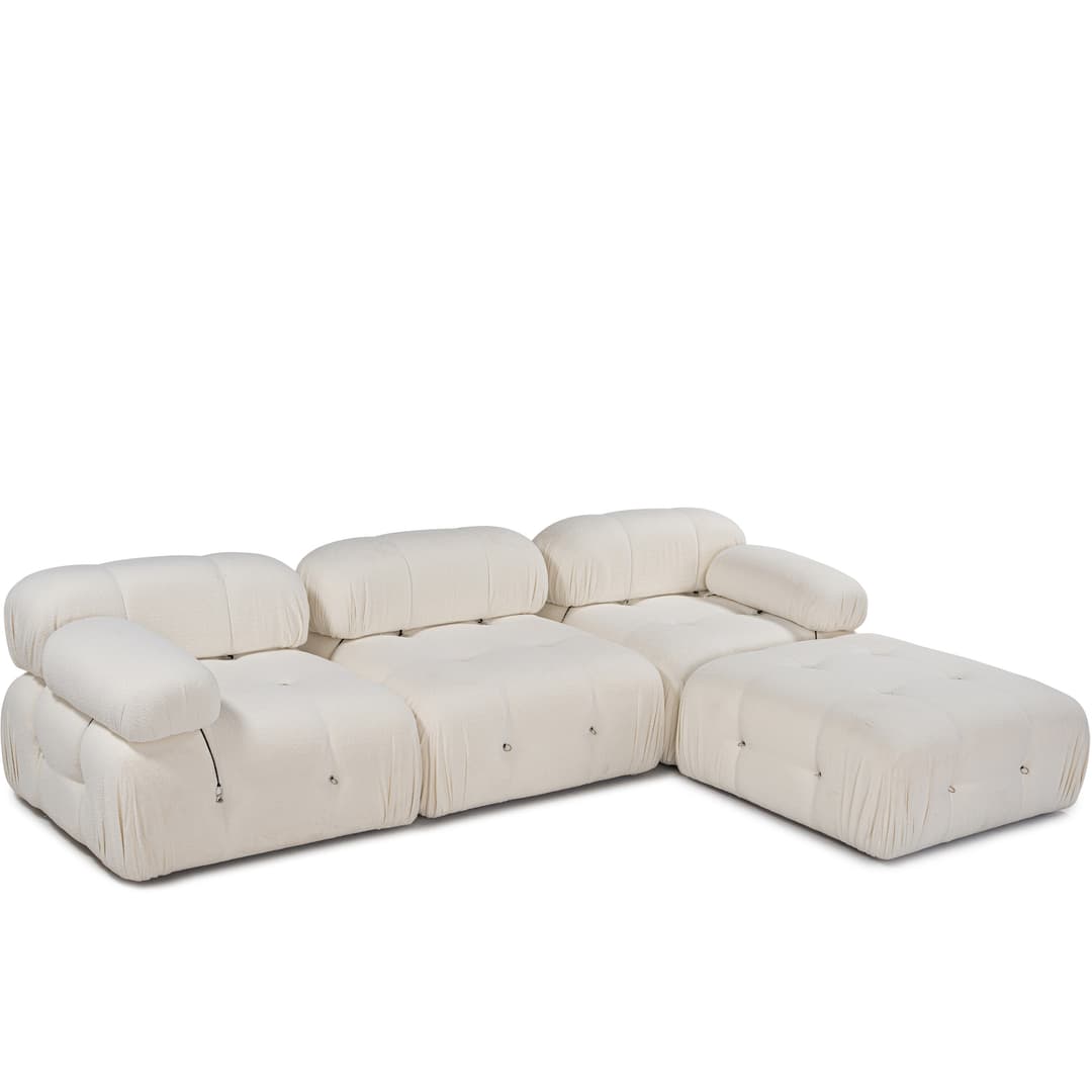 Blanca 3-sits Divansoffa White Bouclé