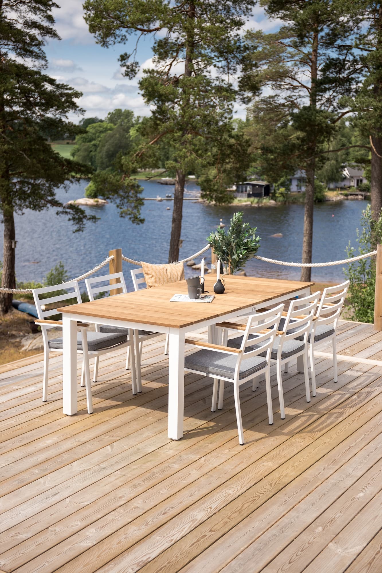 Charlie Matbord Vit 210cm