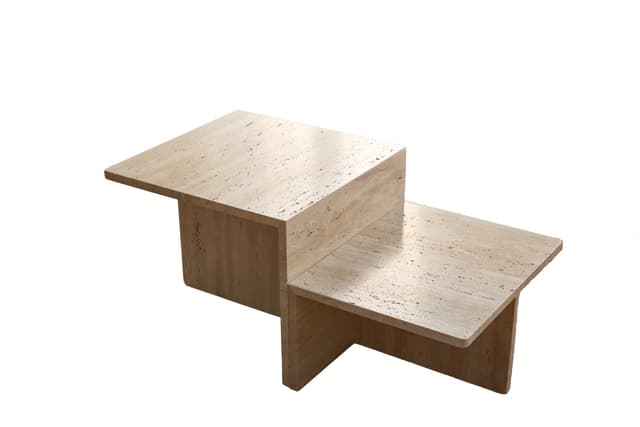 Kali Soffbord Travertin 90x50