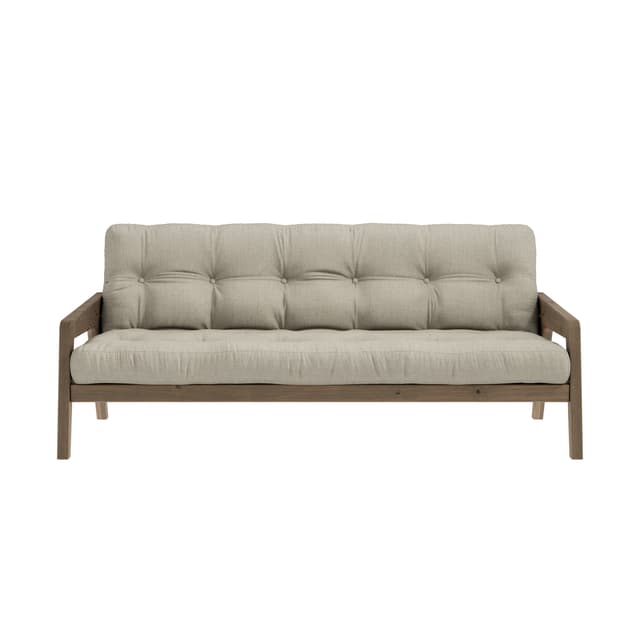 Grab Bäddsoffa Brun/Linen 204cm