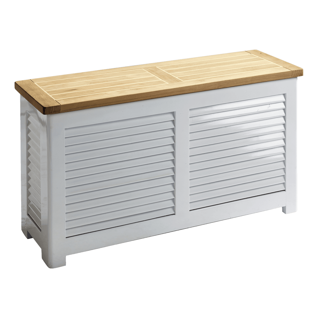 Classic Förvaringsbänk Teak/Vit 90cm
