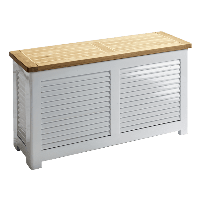 Classic Förvaringsbänk Teak/Vit 90cm