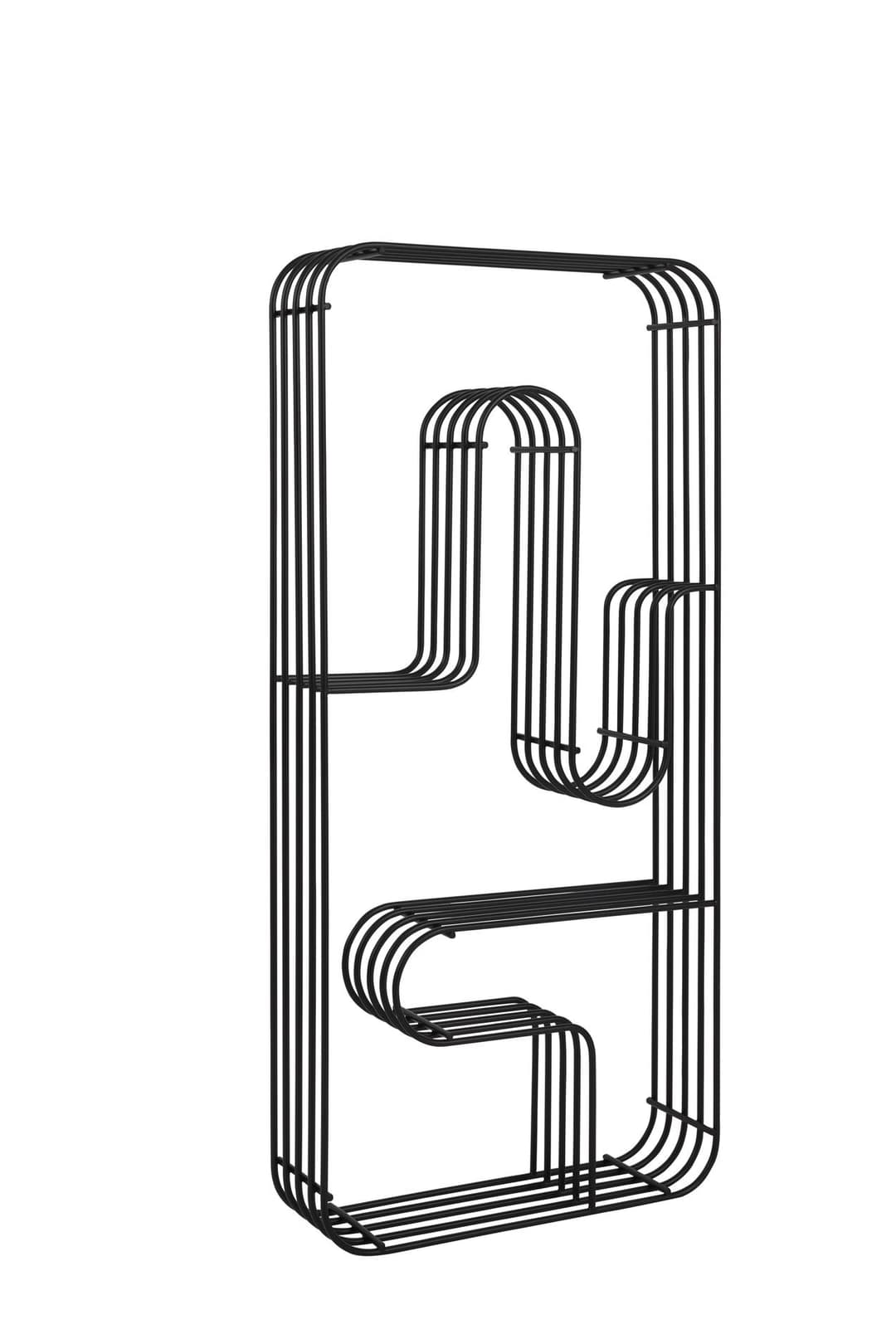 Curva Display Rectangular Vägghylla Black