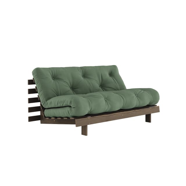 Roots Bäddsoffa Brun/Olive Green 160cm