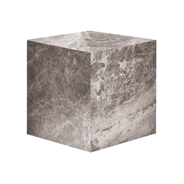 Tilly Sidobord Marmor Greige 40cm