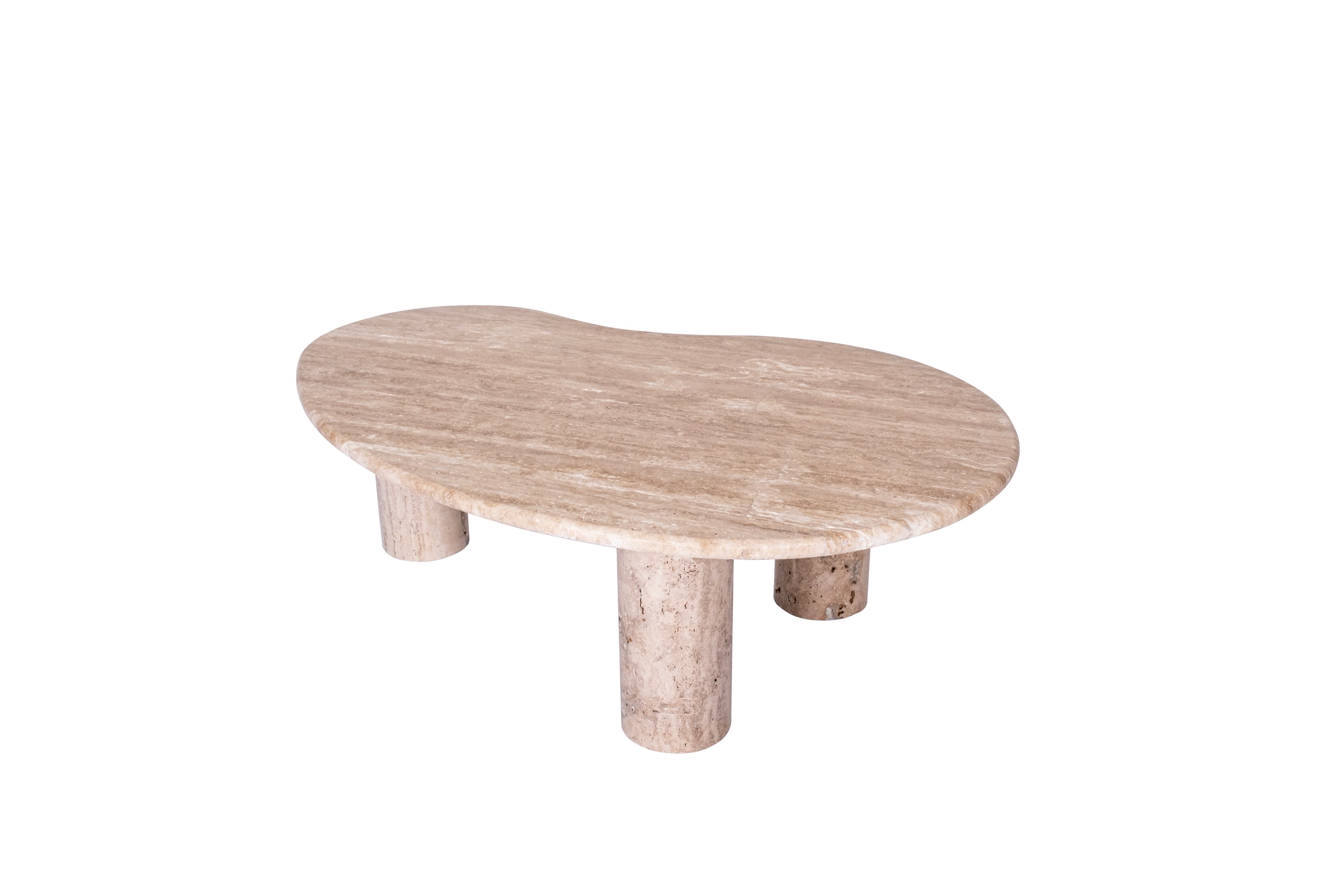 Luna Soffbord Travertin 120cm