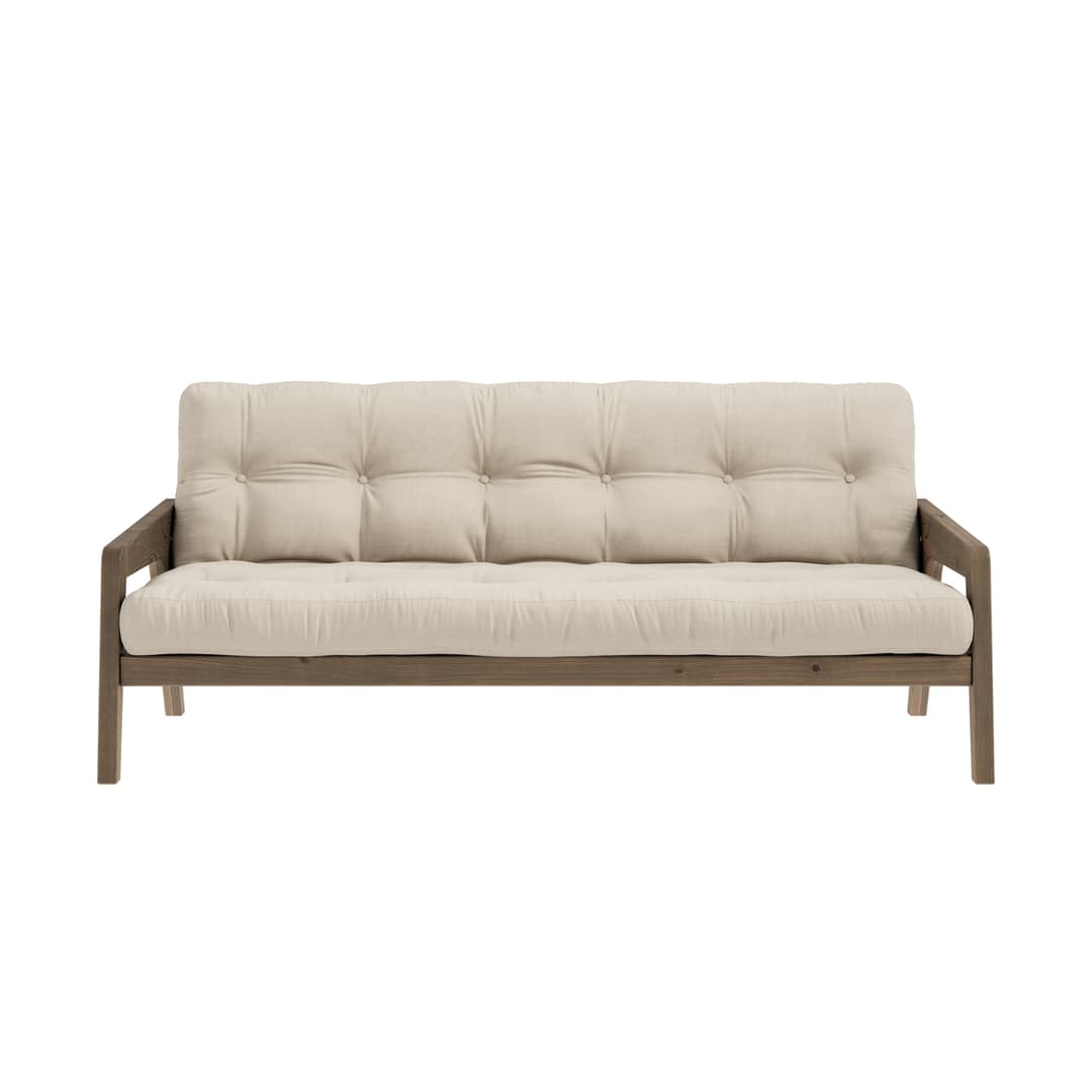 Grab Bäddsoffa Brun/Beige 204cm