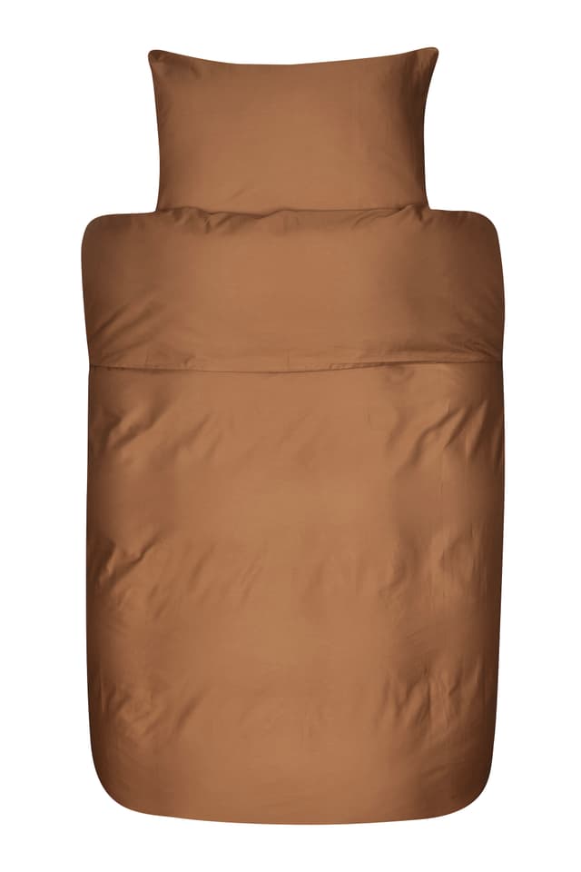 Elegance 2-del Påslakanset Satin Kanel