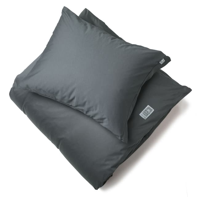 Plain Påslakan Smoke Enkel