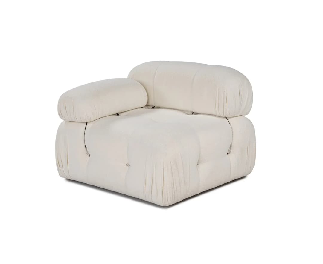 Blanca Vänstermodul White Bouclé