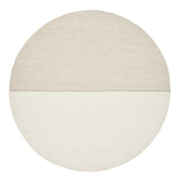 Magnetize Rund Ullmatta Beige Ø250
