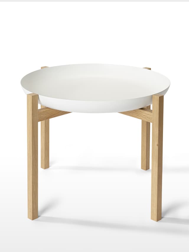 Tablo Sidobord Low White