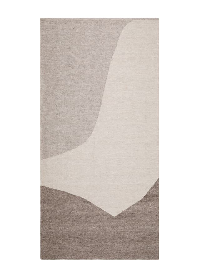 Tirana Ull/Viskos Gångmatta Beige 80x200