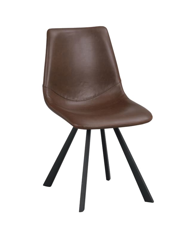 Auburn Matstol Konstläder Brun