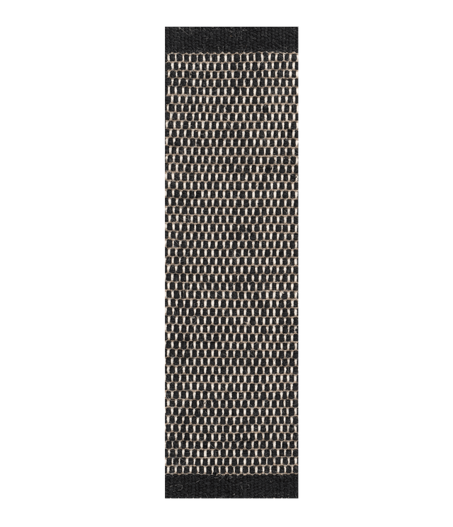 Asko Ull Gångmatta Svart