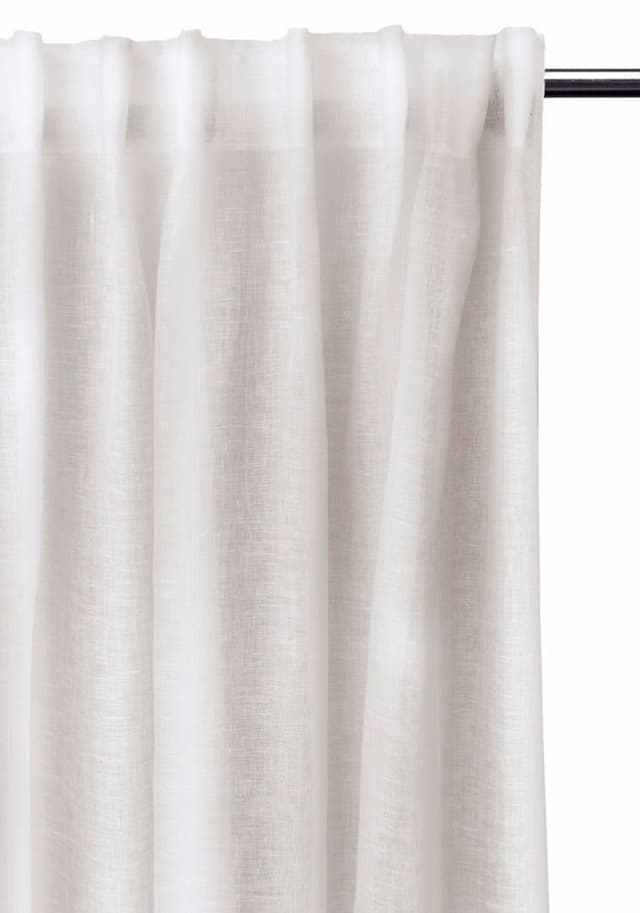 Dalsland Gardinlängd Linne White 290cm