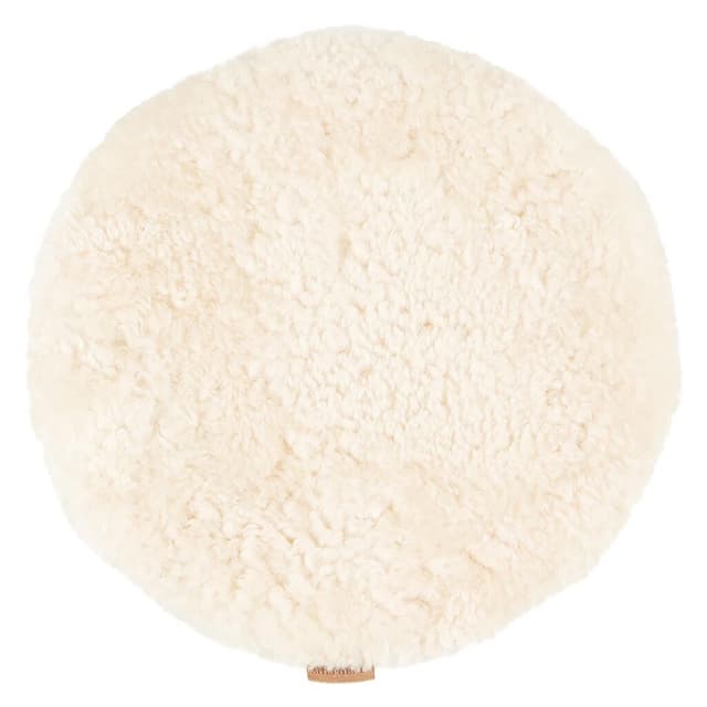 Jill Vadderad Stolsdyna Creme Ø38