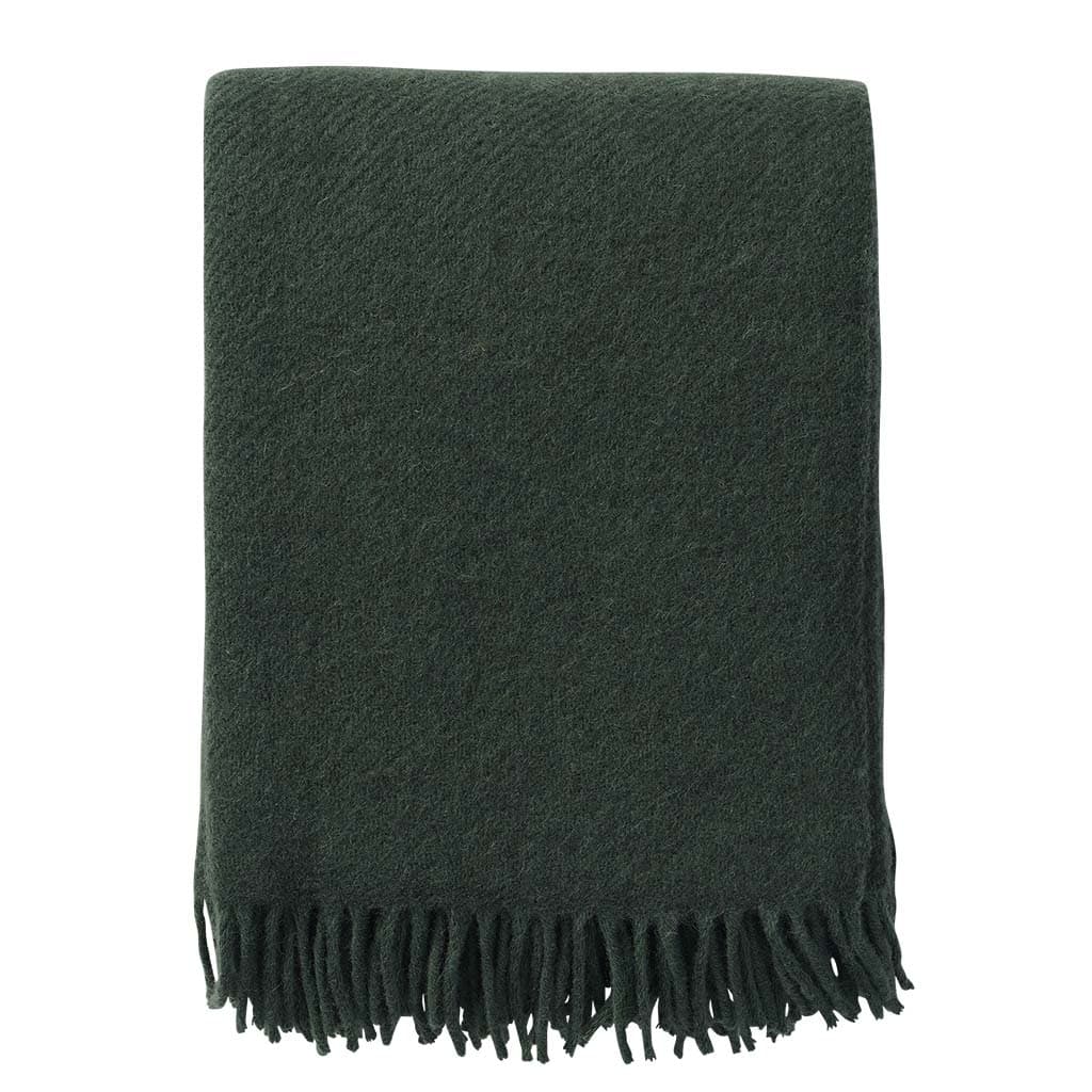 Gotland Ullpläd Buteljgrön