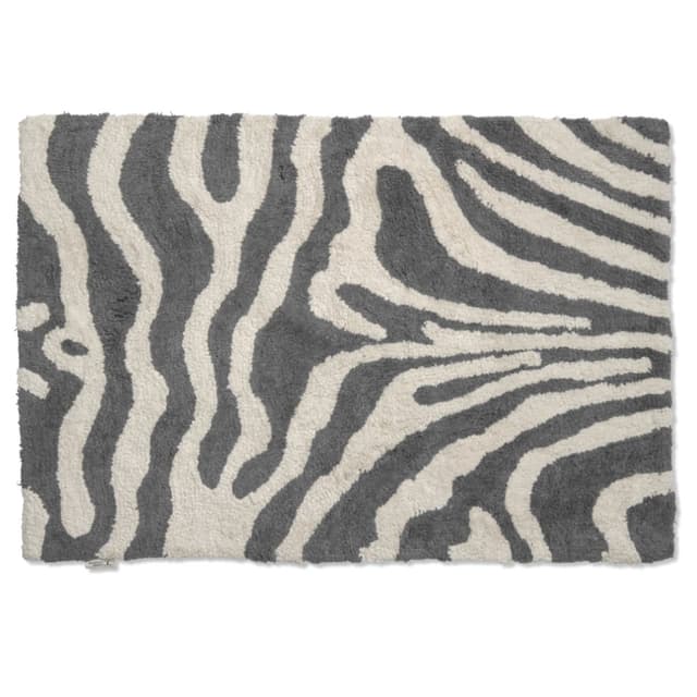 Zebra Badrumsmatta Titanium/Vit 60x90
