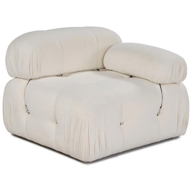 Blanca Högermodul White Bouclé